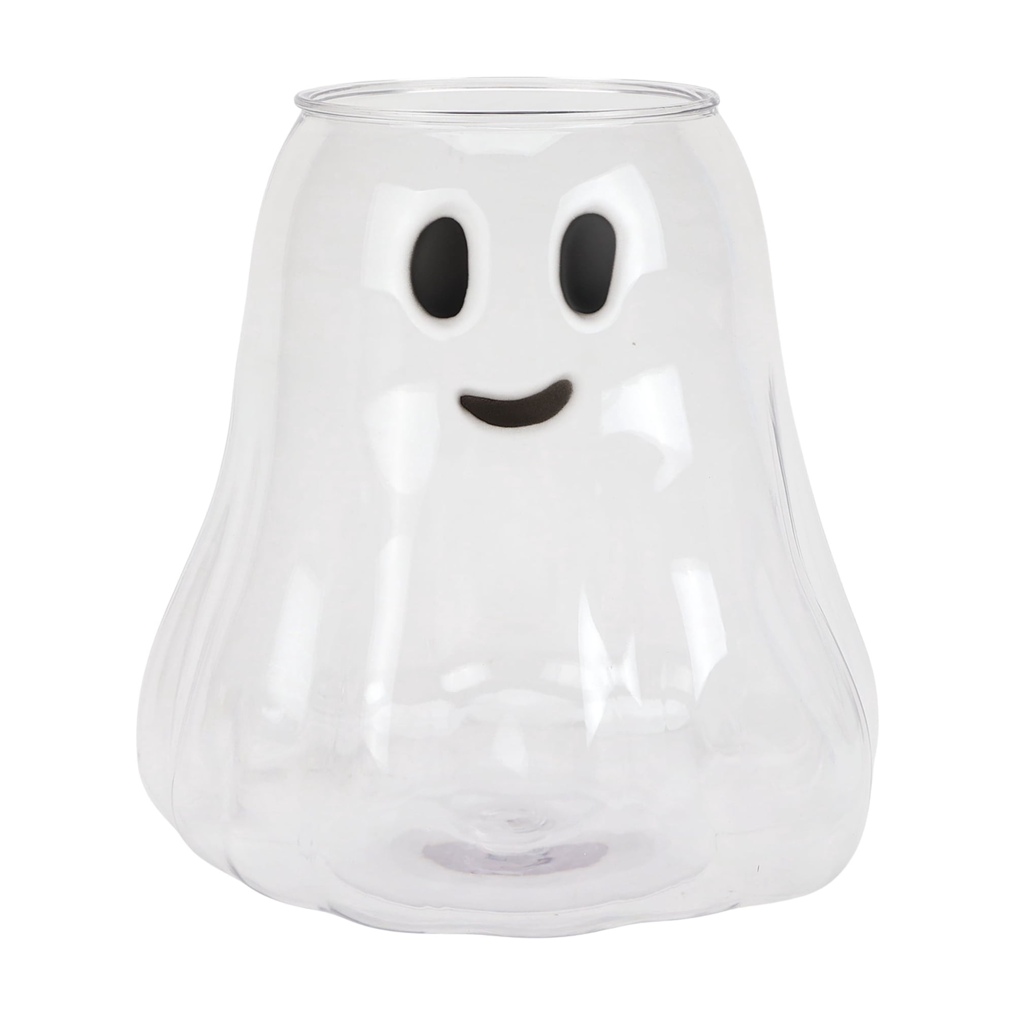 Way to Celebrate Halloween Clear Iridescent Acrylic Ghost Bucket 4.5 qt