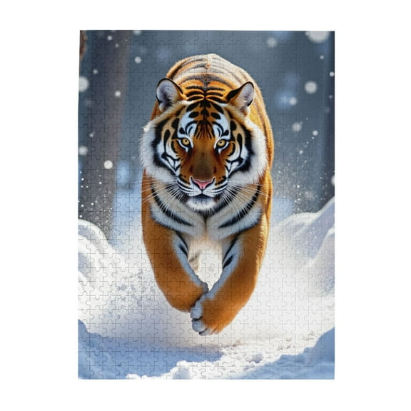 500 Piece Siberian Tiger Jigsaw Puzzle For Adults Challenging And Fun Animal Puzzle For Puzzle Enthusiasts Vibrant Artwork Quality Pieces Great Gift Idea