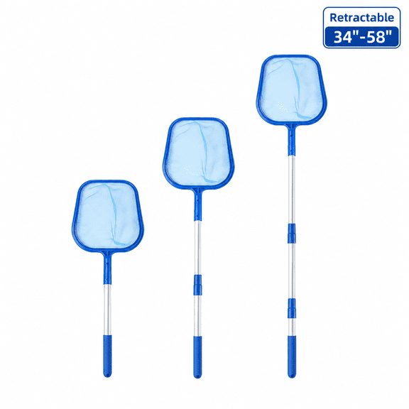 Pool Cleaning Supplies Swimming Pool Skimmer Pool Leaf Skimmer Net with Adjustable Handle