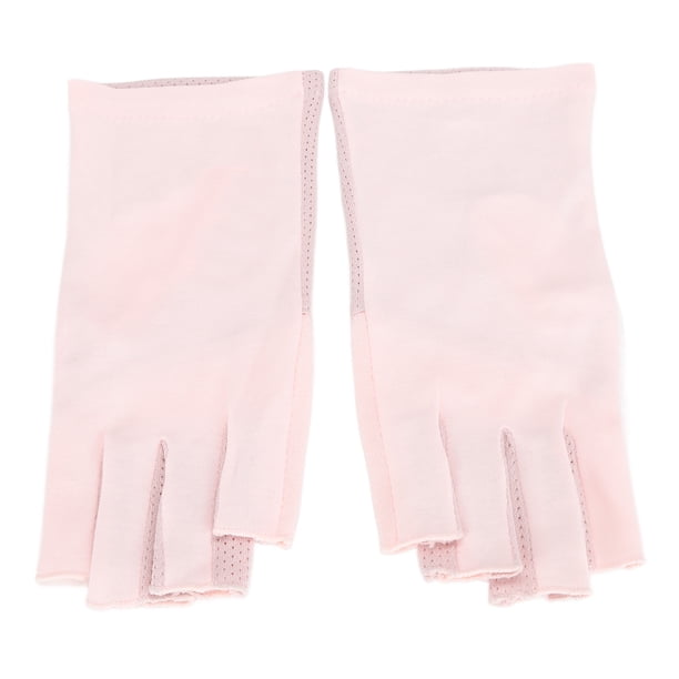 Guantes de protección UV para manicura, guantes anti UV para uñas, medio dedo, guantes anti UV, diseño elevado