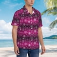 thumbnail image 3 of Fotbe Snowflakes And Christmas Camisa Hawaiana para Hombre Unisex – Camisa Casual de Verano con Botones de Manga Corta de Algodón y Lino,3X-Large, 3 of 7