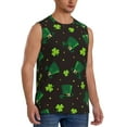 thumbnail image 2 of Gaeub St. Patrick's Day8 Men's Sleeveless Muscle Shirts Workout Tank Tops, Odor Protection and Comfortable - Large, 2 of 8