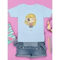 thumbnail image 3 of Girl With Magnifying Glass T-Shirt Juniors -Image by Shutterstock,  Medium, 3 of 4