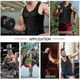 thumbnail image 4 of Men's Neoprene Sauna Vest Elastic Waist Trainer Vest Zipper Tank Top Comfortable Workout Gray Double Belt, 4 of 5