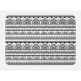 thumbnail image 1 of Henna Bath Mat, Eastern Tattoo Design with Various Ornamental and Geometric Shapes Monochrome Style, Non-Slip Plush Mat Bathroom Kitchen Laundry Room Decor, 29.5 X 17.5 Inches, Black White, Ambesonne, 1 of 2