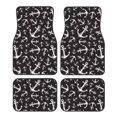 thumbnail image 1 of Honeii Anchors Print Car Foot Mat Four-Piece Set - Front & Rear Universal Car Floor Mats for SUVs, Trucks, Sedans, 1 of 7
