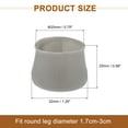 thumbnail image 2 of 24Pcs Chair Leg Protectors, 20 x 25mm Silicone Chair Leg Caps, Grey, 2 of 6