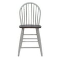 thumbnail image 3 of Farmhouse White Windsor Back Counter Chair- Set of 2, 3 of 5