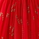 thumbnail image 4 of Vestido de cuello redondo y manga corta para niña, vestido navideño con estampado de estrellas, vestido de malla de princesa, vestido de manga voladora para niña, vestido festivo de poliéster para niñ, 4 of 4