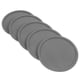 thumbnail image 2 of 5 unids Posavasos de Silicona Coaster Manteles Taza Gruesa Taza Botella de Cristal Manteles Individuales Mesa Antideslizante Copa Mat Safe Pad (Gris Oscuro), 2 of 7