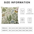 thumbnail image 5 of COMIO  Floral Spring Pillow Covers, Herbs and Wild Flowers Botanical Plants Throw Pillow Cases Sage Green Floral Vintage Outdoors Decor for Home Bed Car Couch, 5 of 5