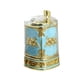 thumbnail image 2 of Caja para palillos de dientes, dispensador de palillos, soporte para caja, cubo para palillos de dientes, contenedor portátil Azul claro dorado, 2 of 9