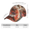 thumbnail image 2 of Gaeub Adorable Kitten In Kimono Print Baseball Caps,Adjustable Hat, One Size,Fashion Adjustable Dad Hats for Men/Women, 2 of 6