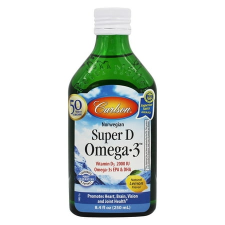 Carlson Labs - Super D Omega-3 Liquid Lemon 2000 IU - 8.4 oz.