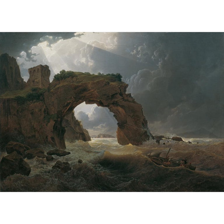 Joseph Rebell 14x11 Black Ornate Wood Framed Double Matted Museum