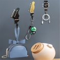 thumbnail image 5 of Door Towel Rack Resin Creative Guitar Key Backpack Hat Towel Storage Hook Bedroom Personalized Decoration 3 Piece Set, 5 of 8