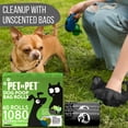 thumbnail image 5 of PET N PET Dog Poop Bags, 1080 Count, Unscented, 41% Plant-Based USDA Certified, Leak-Proof Dog Waste Bags, 8 x 15 Inches, Black, 5 of 7