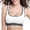 White, variant on LELINTA Women's Sports Bras Removable Padded Low Support for Workout Fitness Yoga Bra White & Black Size S-XL 2 Pack