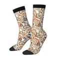 thumbnail image 2 of Uemuo Floral Paisley Pattern Women's Crew Socks, Soft Durable Breathable Moisture-Wicking with Odor Control Cotton socks, 2 of 9