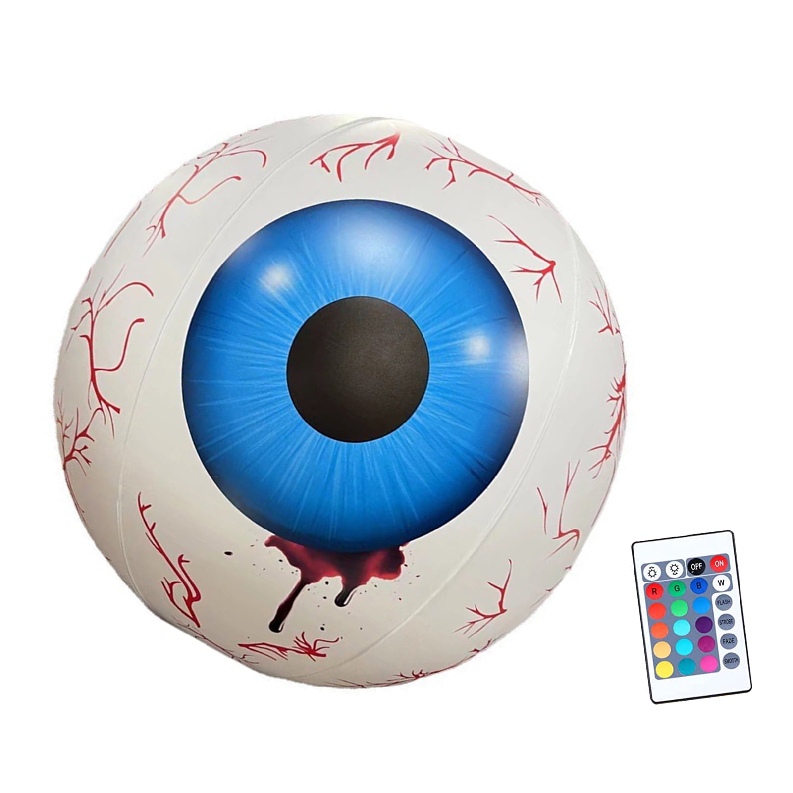 Halloween Inflatable Eyeball Halloween Light Up Eyeball 24Inch