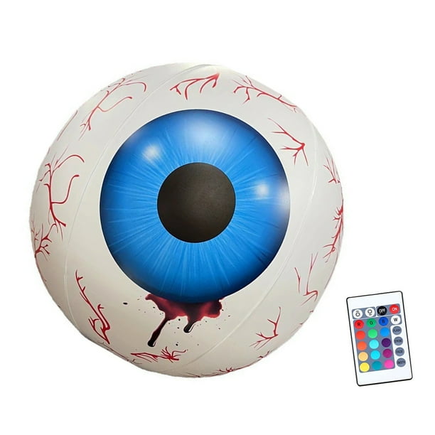 Halloween Inflatable Eyeball Halloween Light Up Eyeball 24Inch