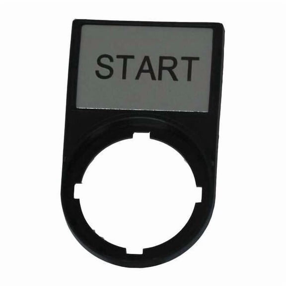 Eaton Legend Plate,Rectangular,Black M22S-ST-GB1