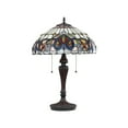 thumbnail image 2 of CHLOE Lighting SERENITY Victorian Tiffany-style Dark Bronze 2 Light Table Lamp 16" Wide, 2 of 4