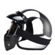 thumbnail image 1 of Casco de coche eléctrico con batería retro para hombre y mujer de Four Seasons, con revestimiento reflectante de espejo plateado, medio casco, gorro de motocicleta genial, 1 of 6
