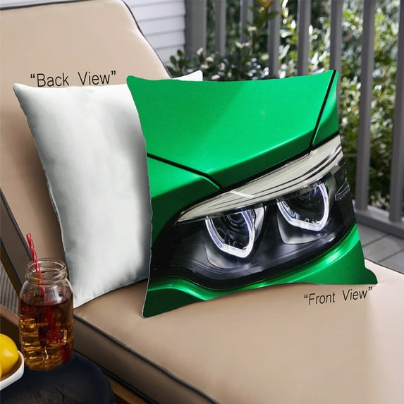 Ahgly Company Transportation Car Outdoor Throw Pillow, 18 inch by 18 inch