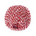 thumbnail image 1 of Cotton Thread Weave Socks Clothes Hats Clothing Practicing Prop Sewing Rope Multicolored 100 Meters for Beginners DIY Ropes red + white, 1 of 8