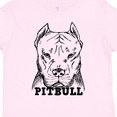 thumbnail image 4 of Inktastic Pitbull Sketch Portrait with Dog Breed Name Boys or Girls Toddler T-Shirt, 4 of 5