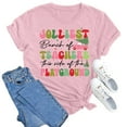thumbnail image 2 of Chemises Décontractées de Noël pour Femmes, Col Rond, Manches Courtes, Tunique Confortable, 2 of 3