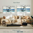 thumbnail image 4 of Elephant Stock Blue Anchor Quote Wall Art - Horizontal Multi Panel Canvas - Living Room Wall Decor - Wall Signs Multi Panel - Blue And Brown Decor - 57" x 36", 4 of 8