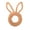 Brown, variant on Easter Bunny Shaped Wreath for Front Door or Window, Spring Decor with Bunny Ears, Colorful Easter Home Decor for Front Porch, Fireplace, and Holiday Gifts