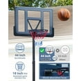 Basketball Hoop Outdoor 3.810ft Adjustable Height, 44inch Backboard