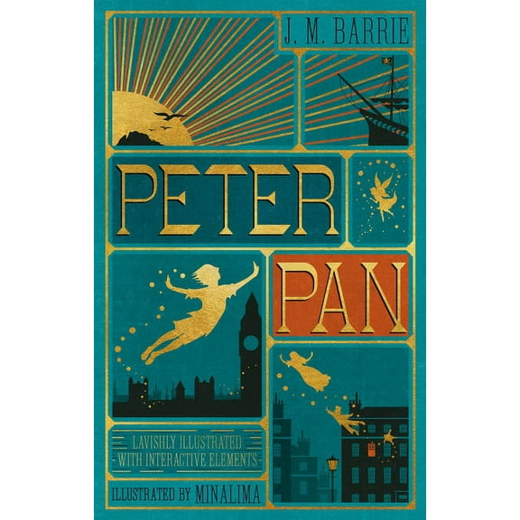 Peter Pan (Minalima Edition) (Lllustrated with Interactive Elements), (Hardcover)