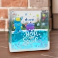 thumbnail image 4 of KLKCMS Fashionable Quicksand Office Adornment Dynamic Confetti Flash Blue, 4 of 9