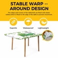 thumbnail image 4 of St. Patrick's Day Table Cloths for 3 Foot Rectangle Tables, Lucky Shamrocks Green Car Country Plants Patio Waterproof Elastic Fitted Tablecloths, Washable Rectangular Table Cover for Camping, 4 of 8