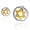 Gold, variant on Stainless Steel Silver-Tone Gold-Tone Jewish Star of David Stud Earrings