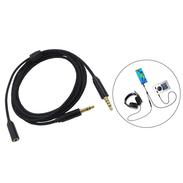 Cable de chat para juegos, 1 conector de 3,5mm, 2 conectores de 3,5mm, Cable adaptador de sonido de 2M para cuatro para HD60S para Hugo Cable de chat para juegos