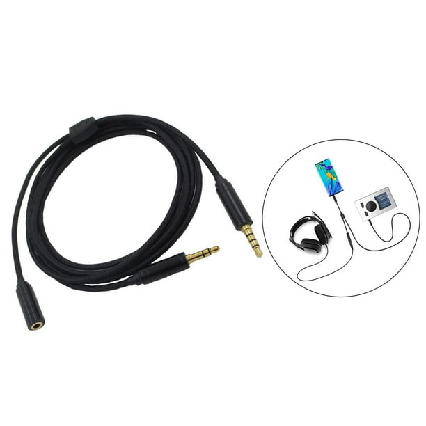 Cable de chat para juegos, 1 conector de 3,5mm, 2 conectores de 3,5mm, Cable adaptador de sonido de 2M para cuatro para HD60S para Hugo Cable de chat para juegos