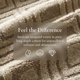 thumbnail image 3 of REGALWOVEN Geometric Pattern Cotton Decorative Hand Towels, 13 x 29 Inch Absorbent Soft Towel for Hand Drying and Face Washing Brown 2-Piece, 3 of 7