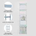 thumbnail image 4 of Design Ideas MeshWorks 6 Tier Metal Storage Shelving Unit Tower, Sky Blue, 4 of 8