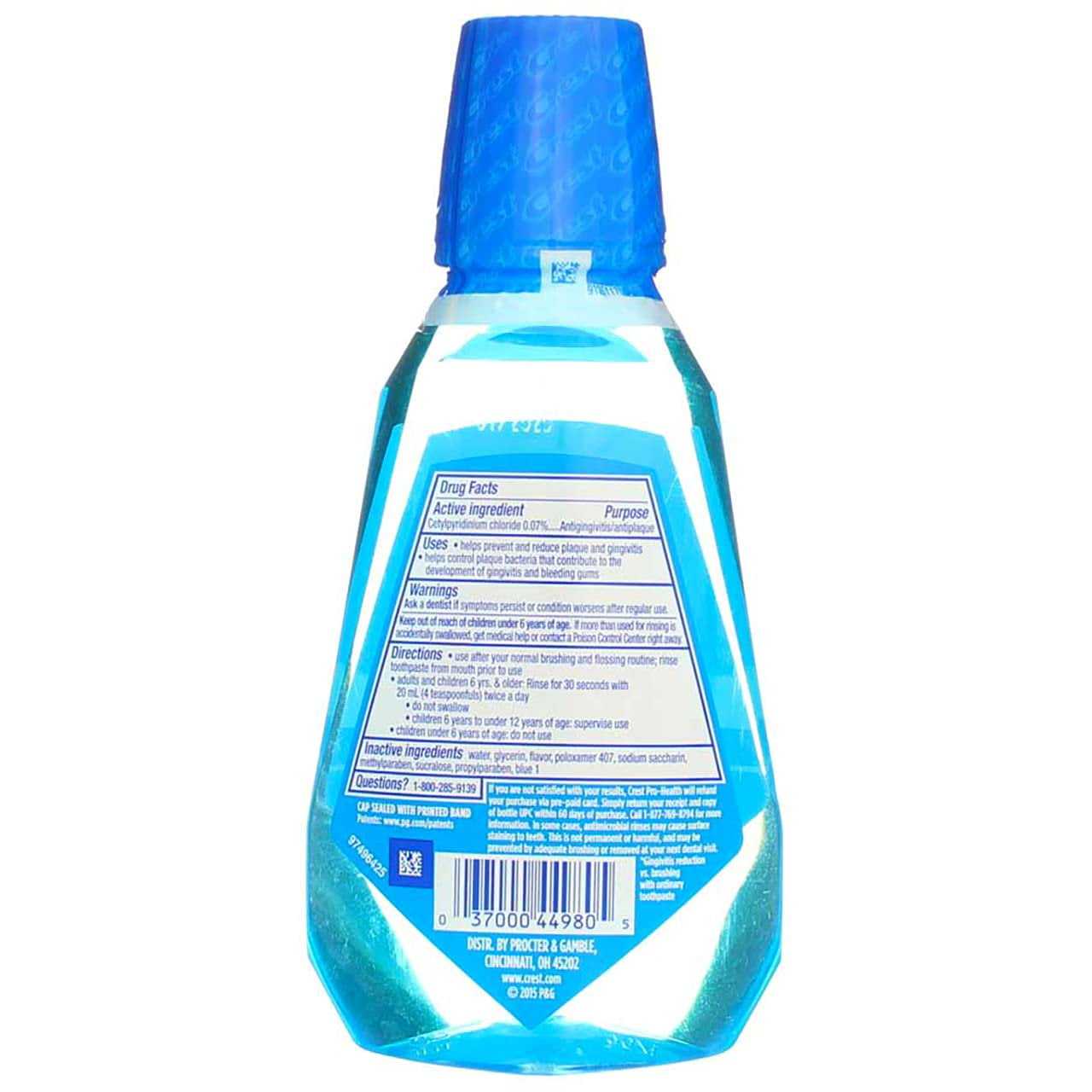 Crest Pro-Health Multi-Protection Mouthwash, Clean Mint 8.4 oz, Pack of 3