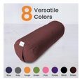 thumbnail image 3 of Yoga Bolster Pillow for Restorative Yoga and Meditation, 100% Cotton Cylindrical Cushion with Washable Cover, Firm Support for Asana and Balance, 3 of 6