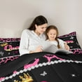 thumbnail image 5 of Castle Fairy 2-Piece Twin Size Comforter Set, Crown and Cheetah Animal Print, 5 of 8