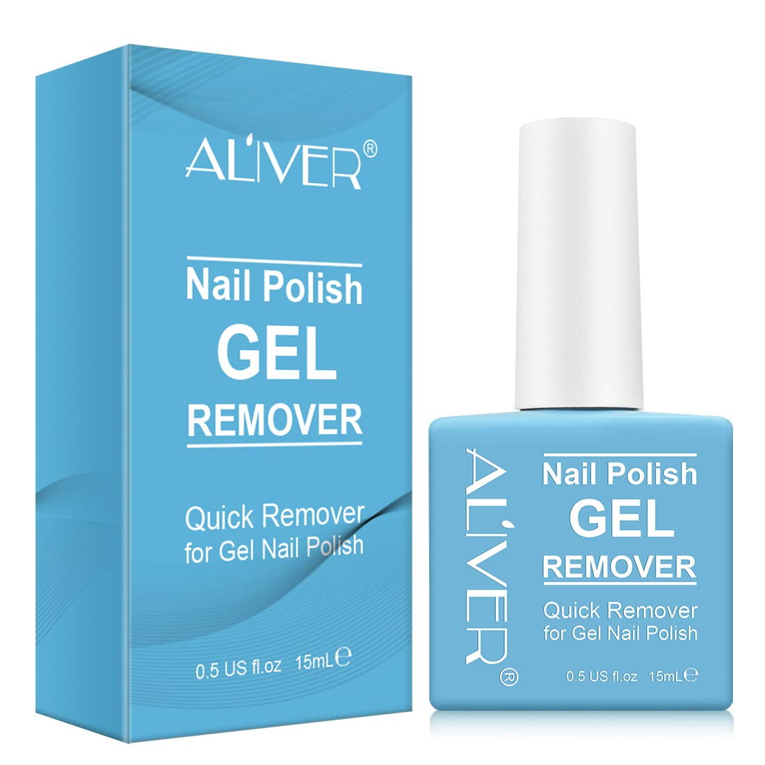 ALIVER Gel Nail Polish Remover for Nails, Gel Polish Remover - Quickly &  Easily Removes Gel Nail Polish Within 2-4 Minutes, No-irritating,  Fl Oz  