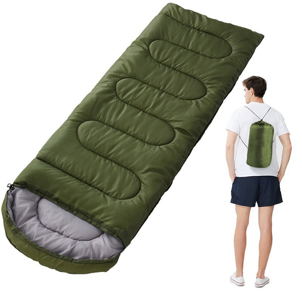 COWIN Sleeping Bags for Adults Backpacking Lightweight Waterproof 41℉-59℉ for Camping Hiking Outdoor Travel with Compression Bags 3.52lb , Military Green