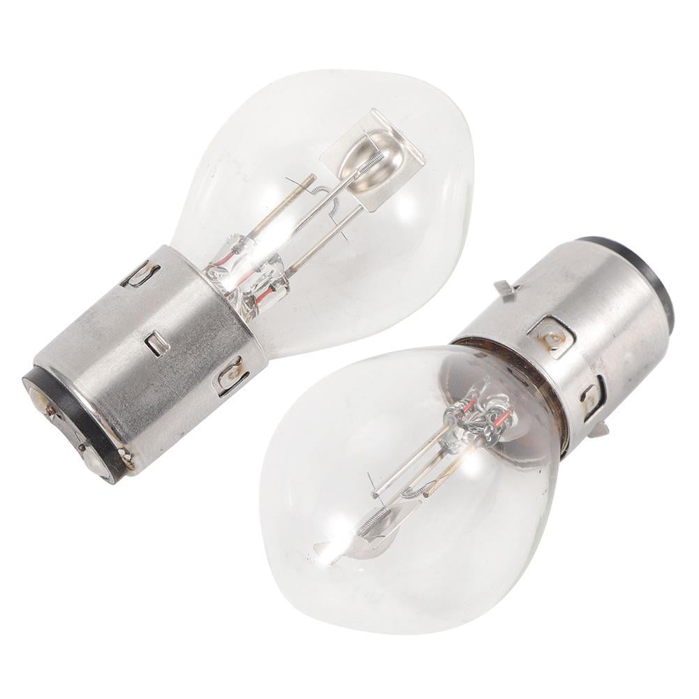 PAIR 12V 35/35W High Low Beam Round Style Bulb Moped GY6 Scooter BA20D H BB06