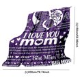 thumbnail image 3 of Manta Caliente Te amo mamá manta de siesta mantas de felpa de franela regalos de cumpleaños impresos para mamá, 3 of 7